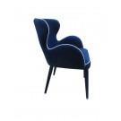 Modrest Tigard Modern Blue Fabric Dining Chair