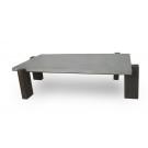 Modrest Milton - Dark Grey & Walnut Coffee Table