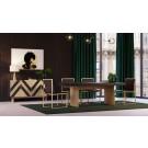 Modrest Perret - Glam Black Ash & Brushed Brass Modern Buffet image