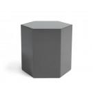 Modrest Newmont - Modern Medium Light Grey High Gloss End Table