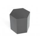 Modrest Newmont - Modern Medium Light Grey High Gloss End Table