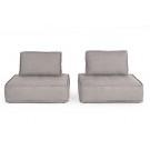 Divani Casa Nolden - Modern Grey Fabric Modular Sectional Sofa image