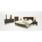 Modrest Novak Modern Dark Oak Bed