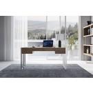 Modrest Orcutt - Modern Walnut & Stainless Steel Desk image