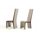 Modrest Pacer - Modern Taupe & Ebony Dining Chair (Set of 2) image