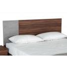 Nova Domus Palermo - Modern Italian Faux Concrete & Walnut Bed