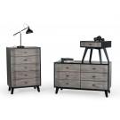 Nova Domus Panther Contemporary Grey & Black Chest