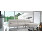 Divani Casa Paraiso - Modern Grey Fabric Right Facing Sectional Sofa image