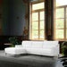 Divani Casa Paraiso - Modern White Fabric Left Facing Sectional Sofa image