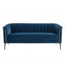 Divani Casa Patton - Modern Blue Fabric Sofa image