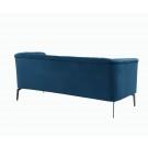 Divani Casa Patton - Modern Blue Fabric Sofa