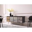 Modrest Phelan - Modern Smoked Ash & Brass Buffet image