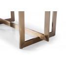 Modrest Pike - Modern Black Ash & Brass Dining Table