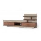 Nova Domus Pompeii Contemporary Grey & Walnut TV Stand