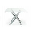 Modrest Pyrite Modern Rectangular Glass Dining Table