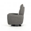 Divani Casa Fairfax Modern Grey Fabric Recliner Chair