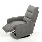 Divani Casa Fairfax Modern Grey Fabric Recliner Chair