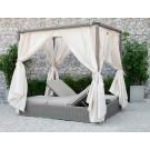 Renava Marin Outdoor Beige Canopy Sunbed