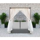 Renava Marin Outdoor Beige Canopy Sunbed