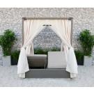 Renava Marin Outdoor Beige Canopy Sunbed