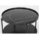 Modrest Randal Modern Round Black Metal Coffee Table