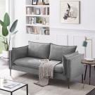 Divani Casa Randolf - Modern Grey Loveseat image