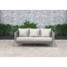 Renava Carillo Outdoor Beige Wicker Sofa Set