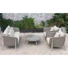 Renava Carillo Outdoor Beige Wicker Sofa Set