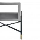 Modrest Walker Modern Concrete & Metal End Table