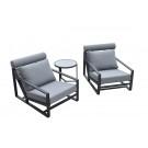 Renava Boardwalk Outdoor Grey Lounge Chair Set