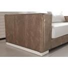 Divani Casa Cordova Modern Bronze & White Leather Sofa Set