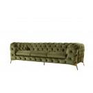 Divani Casa Sheila - Transitional Green Fabric Sofa image