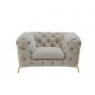 Divani Casa Sheila - Transitional Beige Fabric Chair image