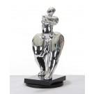 Modrest SZ0048 - Modern Silver Voluptuous B Sculpture