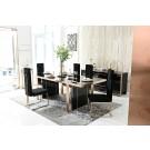 Nova Domus Cartier Modern Black & Rosegold Dining Table