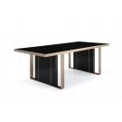 Nova Domus Cartier Modern Black & Rosegold Dining Table