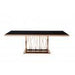 Modrest Marston Modern Black Glass & Rosegold Dining Table image