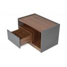 Modrest Tara - Modern Walnut Nightstand