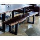 Modrest Taylor - Large Modern Live Edge Wood Large Dining Bench