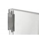 Modrest Token - Modern White & Stainless Steel Mirror