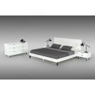 Nova Domus Valencia Contemporary White Bed