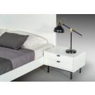 Nova Domus Valencia Contemporary White Bed