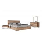 Nova Domus Lorenzo Italian Modern Light Oak Bed