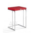 A&X Amelia - Modern Red Crocodile Lacquer Nesting Table Set