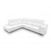 Coronelli Collezioni Viola - Italian Contemporary White Leather Left Facing Sectional Sofa image