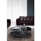 Modrest Wixon Modern Black Round Coffee Table