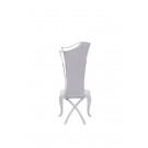 Modrest Bonnie Modern Grey Velvet & Stainless Steel Dining Chair (Set of 2)