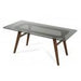 Modrest Zeppelin Modern Smoked Glass Dining Table image