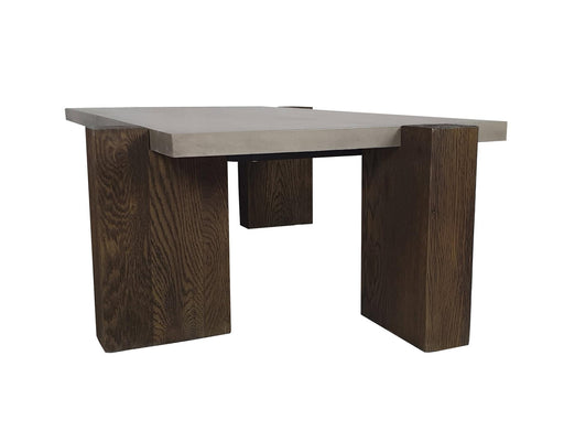 Modrest Milton - Dark Grey & Walnut Square Coffee Table image