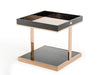 A&X Padua Modern Large Black & Rosegold End Table image